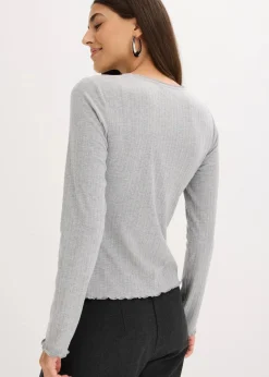 Damen bonprix Shirts & Tops|Rippshirt