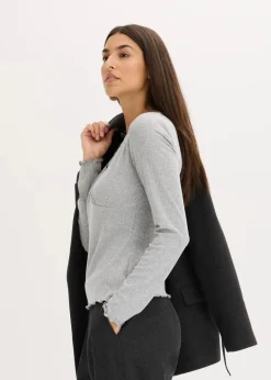 Damen bonprix Shirts & Tops|Rippshirt