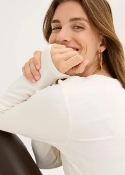 Damen bonprix Shirts & Tops|Rippshirt