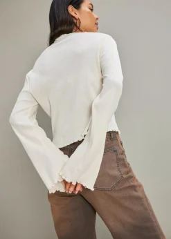 Damen bonprix Shirts & Tops|Rippshirt aus reiner Baumwolle