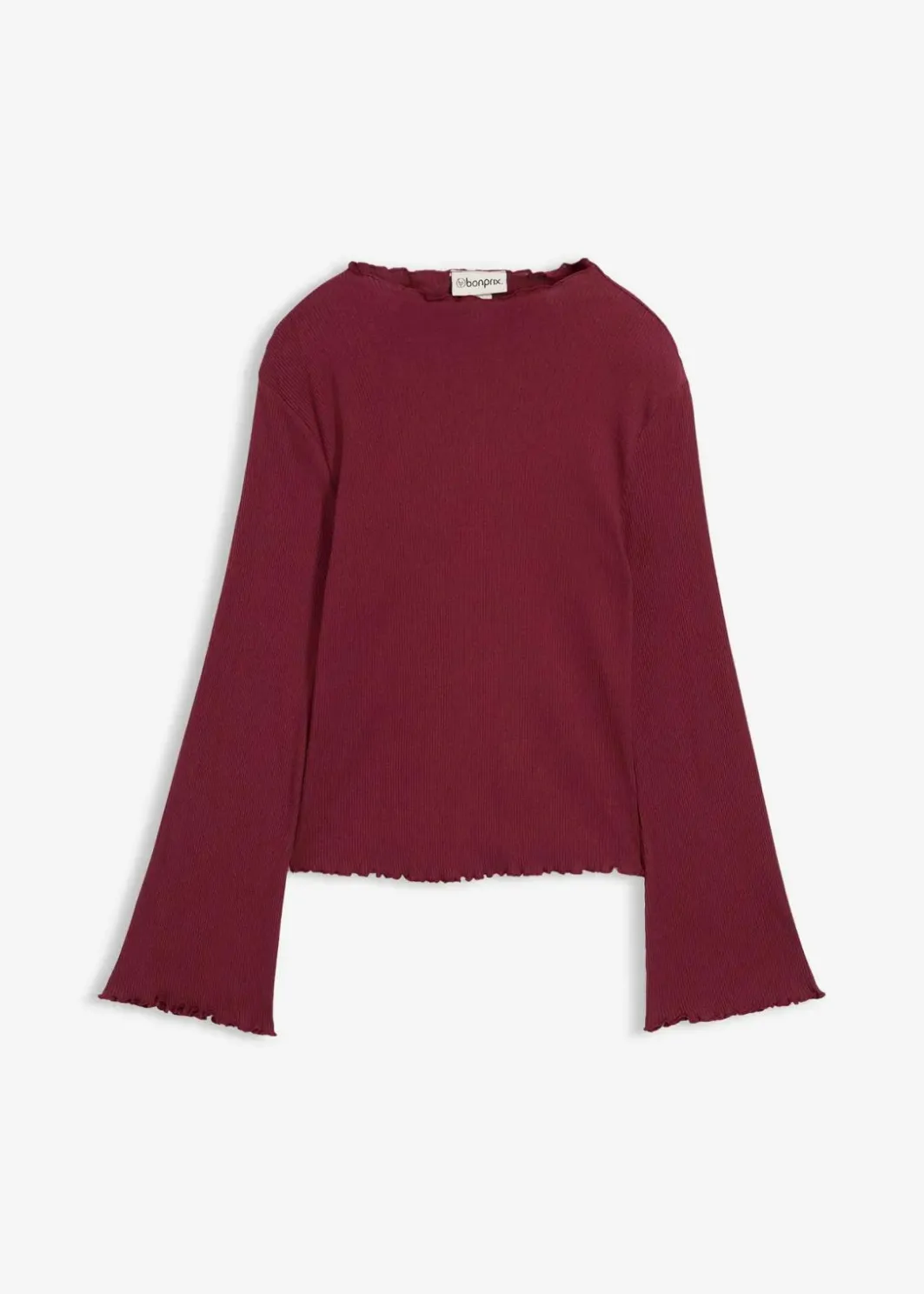 Damen bonprix Shirts & Tops|Rippshirt aus reiner Baumwolle