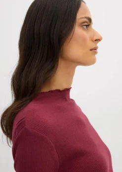 Damen bonprix Shirts & Tops|Rippshirt aus reiner Baumwolle