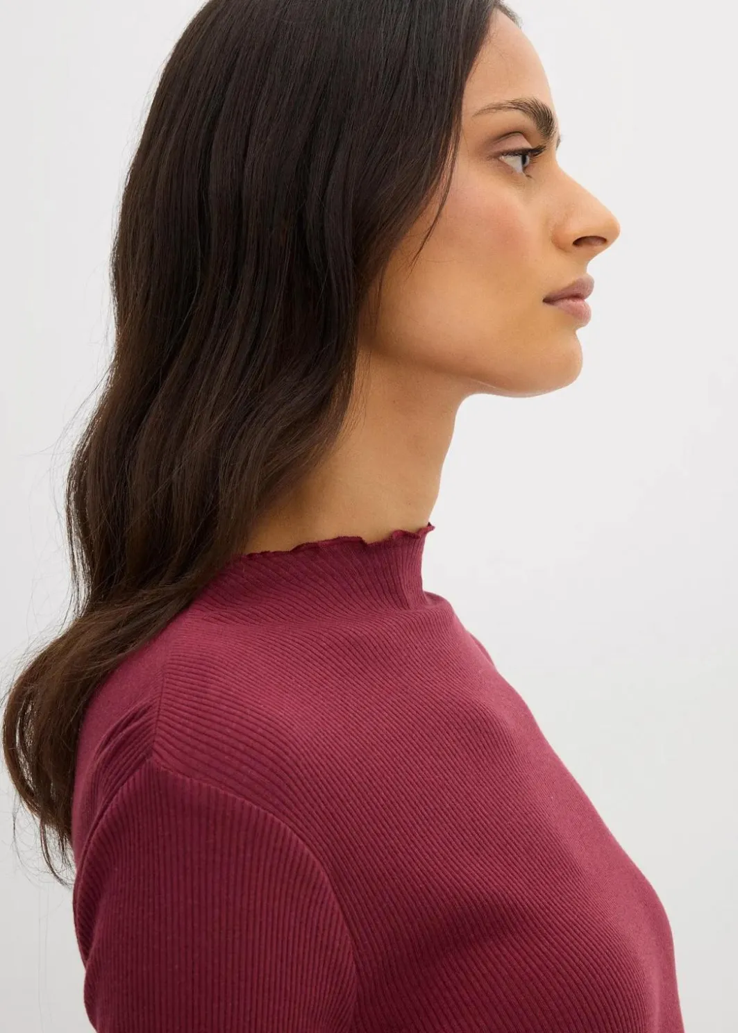 Damen bonprix Shirts & Tops|Rippshirt aus reiner Baumwolle