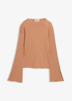 Best Rippshirt aus reiner Baumwolle Damen Shirts & Tops