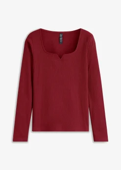 Online Rippshirt aus reiner Bio-Baumwolle Damen Nachhaltigere Materialien