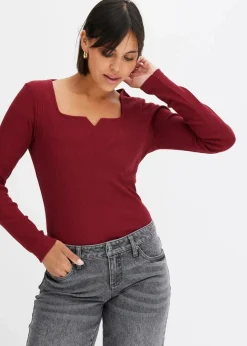 Online Rippshirt aus reiner Bio-Baumwolle Damen Nachhaltigere Materialien