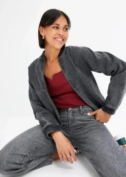 Online Rippshirt aus reiner Bio-Baumwolle Damen Nachhaltigere Materialien