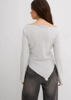 Rippshirt aus softem Viskose-Mix Damen Shirts & Tops