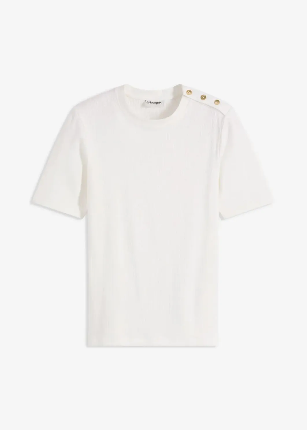 Damen bonprix Shirts & Tops|Rippshirt aus softem Viskose-Mix