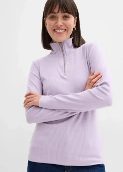 Hot Rippshirt aus softem Viskose-Mix Damen Shirts & Tops