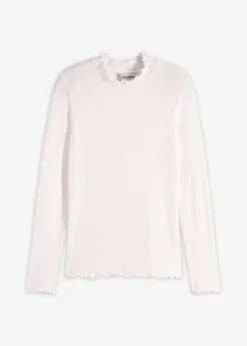 Damen bonprix Shirts & Tops|Rippshirt aus Viskose-Mix