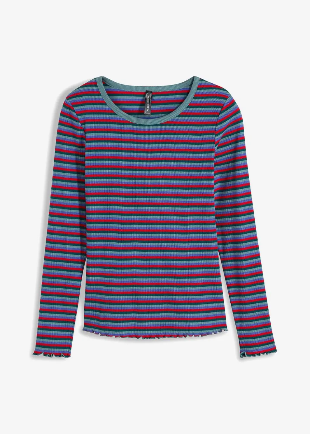 Hot Rippshirt gestreift aus Bio-Baumwolle Damen Shirts & Tops