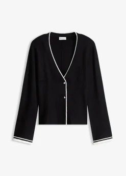 Discount Ripp-Strickjacke aus Viskose-Mix Damen Bekleidung·Umstandsmode|Bekleidung·Jeans
