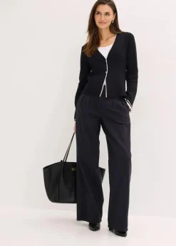 Discount Ripp-Strickjacke aus Viskose-Mix Damen Bekleidung·Umstandsmode|Bekleidung·Jeans