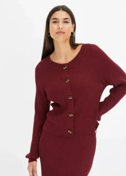 Clearance Ripp-Strickjacke in Viskose-Mix Damen Bekleidung·Umstandsmode|Bekleidung·Jeans