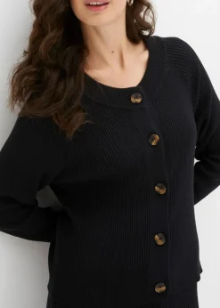 Clearance Ripp-Strickjacke in Viskose-Mix Damen Pullover & Strickjacken|Strickmode