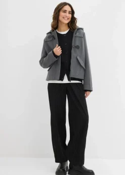 New Rippstrickjacke, Rundhals Damen Pullover & Strickjacken|Basics