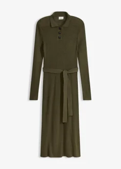 Damen bonprix Bekleidung·Umstandsmode|Strickmode|Ripp-Strickkleid aus Viskose-Mix