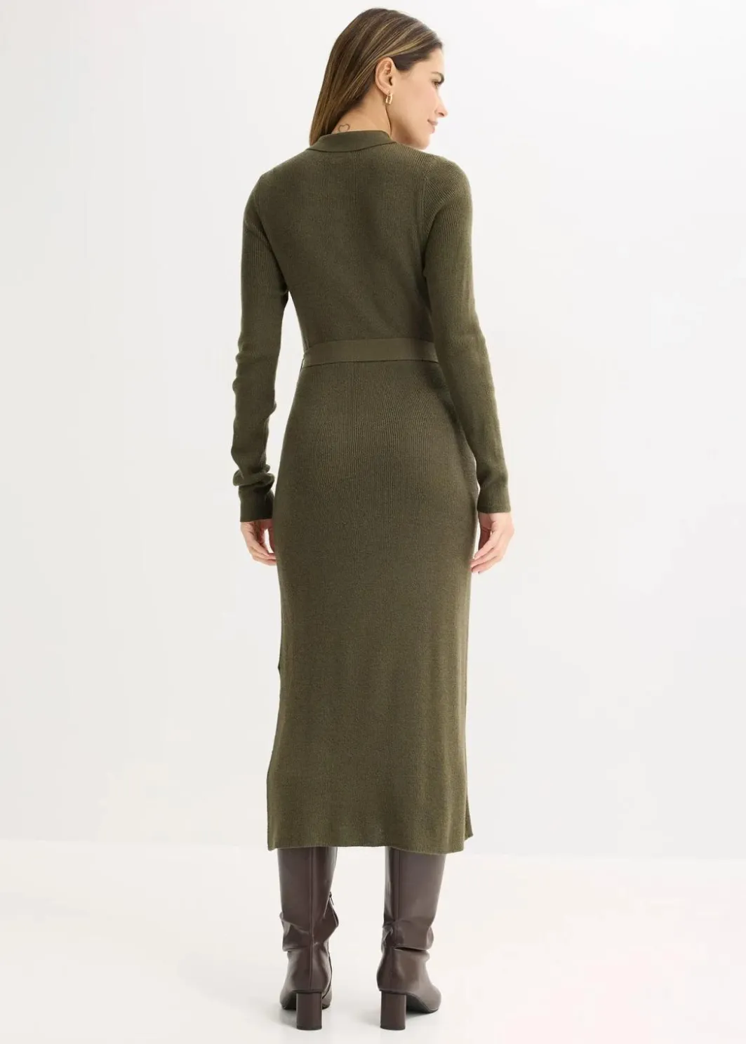 Damen bonprix Bekleidung·Umstandsmode|Strickmode|Ripp-Strickkleid aus Viskose-Mix
