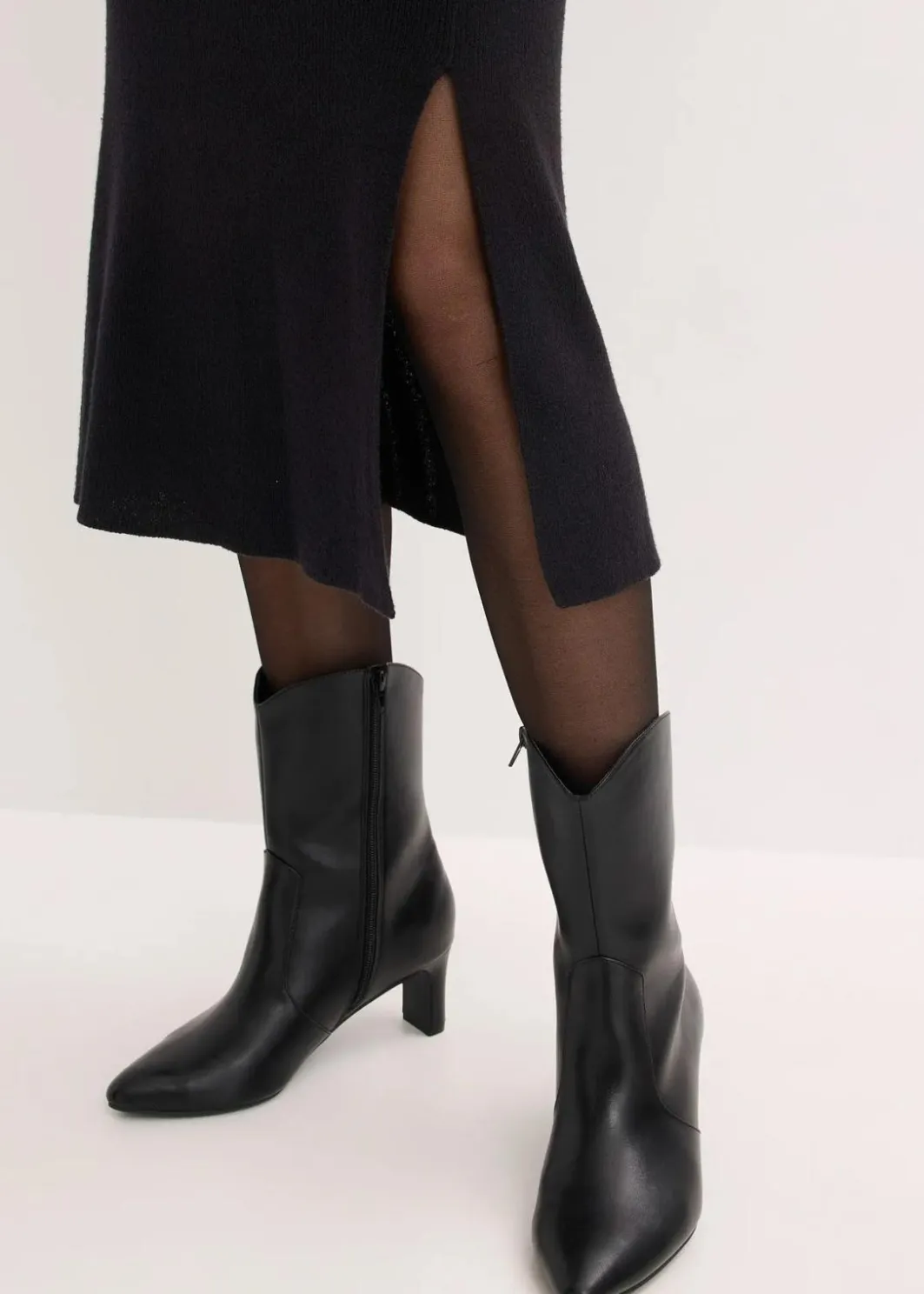 Damen bonprix Bekleidung·Umstandsmode|Strickmode|Ripp-Strickkleid aus Viskose-Mix