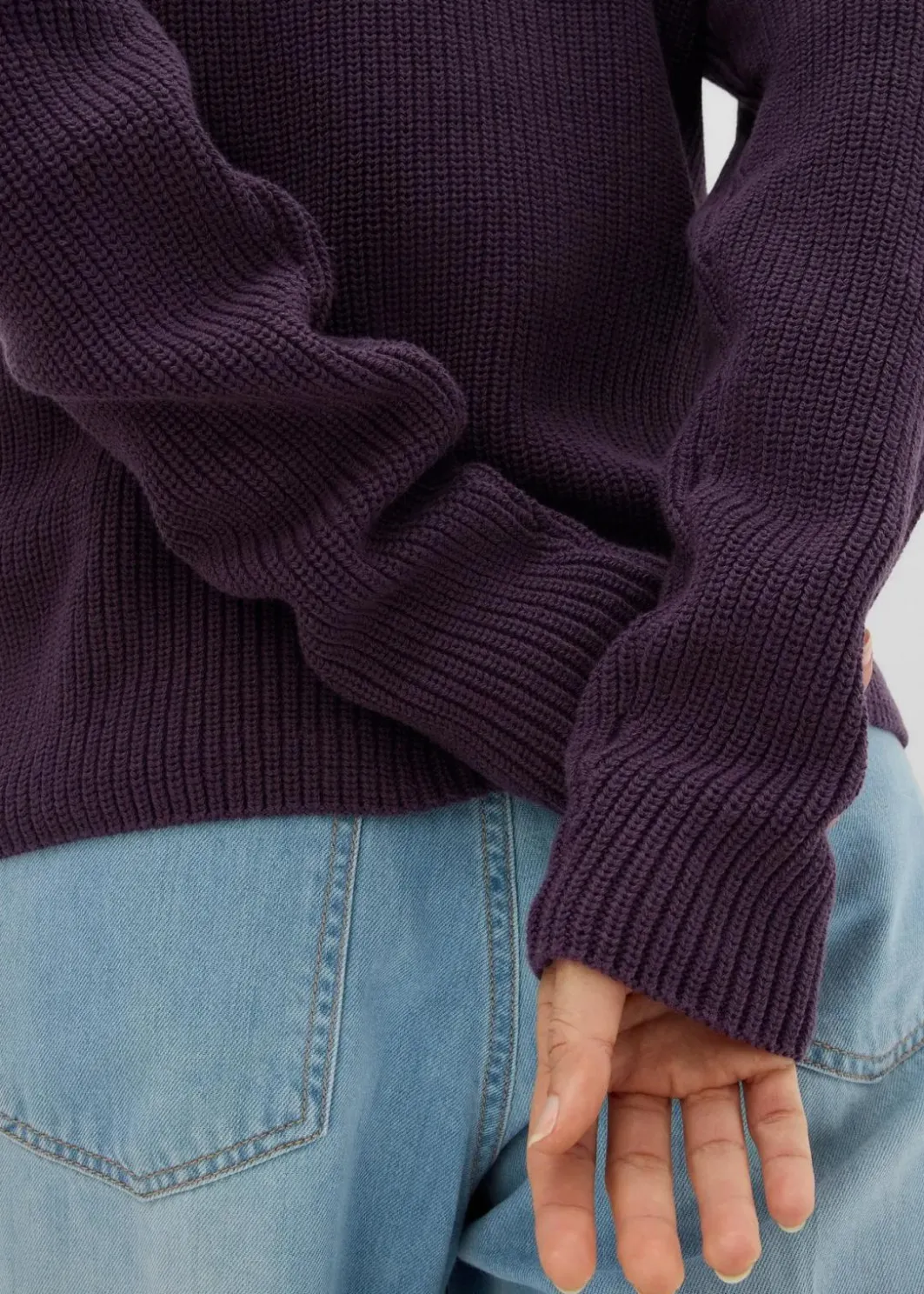 Discount Rippstrickpullover aus reiner Bio-Baumwolle Damen Bekleidung·Umstandsmode|Strickmode