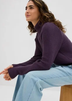 Discount Rippstrickpullover aus reiner Bio-Baumwolle Damen Bekleidung·Umstandsmode|Strickmode