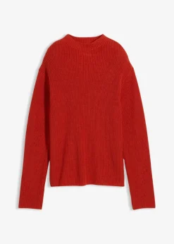 Rippstrickpullover aus reiner Bio-Baumwolle Damen Bekleidung·Umstandsmode|Strickmode