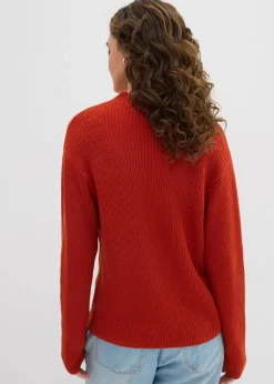 Rippstrickpullover aus reiner Bio-Baumwolle Damen Bekleidung·Umstandsmode|Strickmode