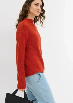 Rippstrickpullover aus reiner Bio-Baumwolle Damen Bekleidung·Umstandsmode|Strickmode