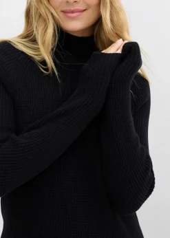 Damen bonprix Bekleidung·Umstandsmode|Strickmode|Rippstrickpullover aus reiner Bio-Baumwolle