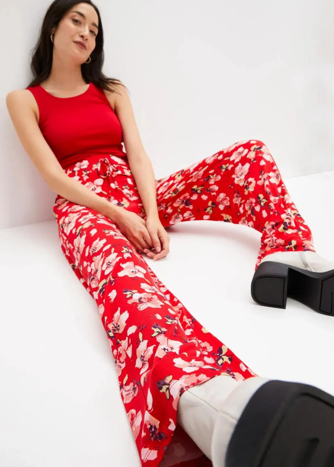 Damen bonprix Nachhaltigere Materialien|Shirts & Tops|Ripp-Top aus reiner Bio-Baumwolle (2er Pack)