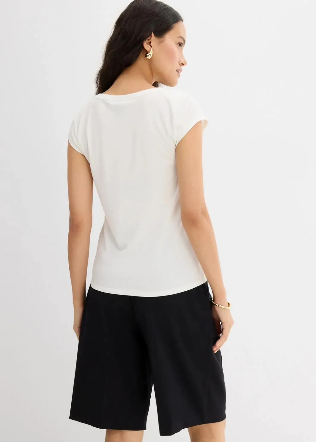 Outlet Ripp-Top aus softem Modal-Mix Damen Shirts & Tops