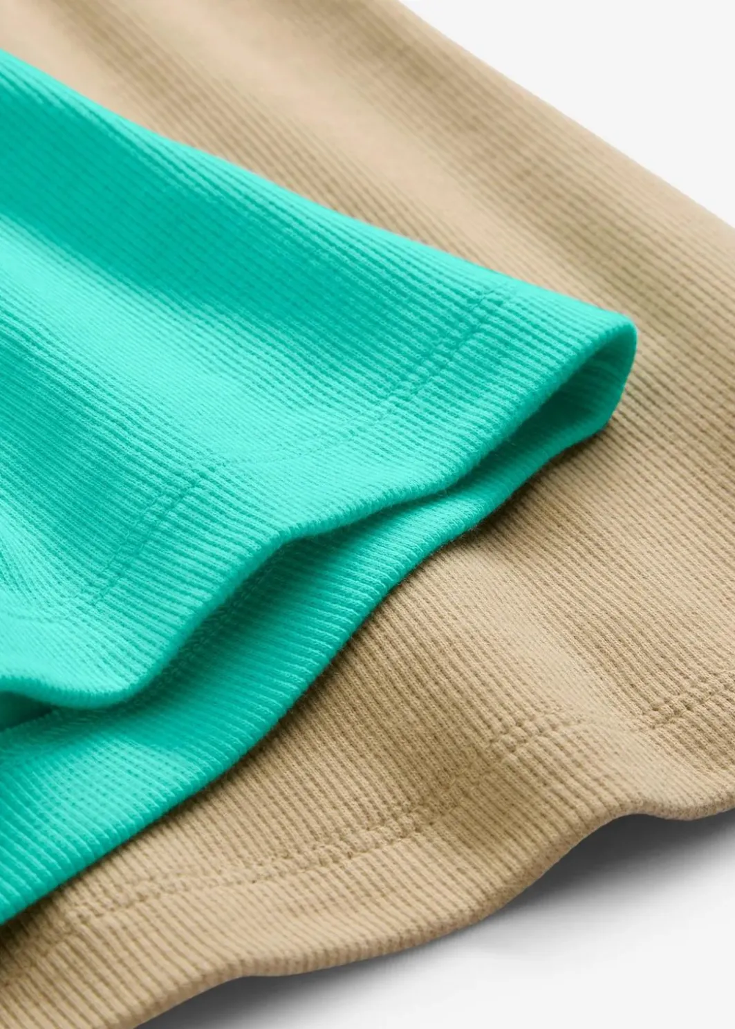 Damen bonprix Wäsche·Unterhemden|Bekleidung·Röcke|Ripp-Top mit Bio-Baumwolle (2er Pack)