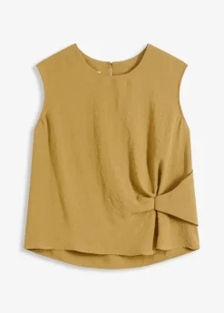 Damen bonprix Shirts & Tops|Blusen & Tuniken|Ärmelloses Blusentop mit Knoten