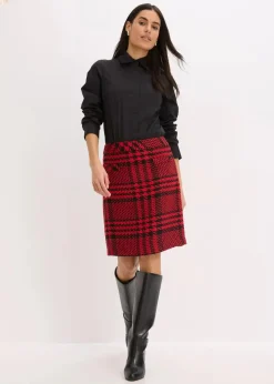 Discount Rock aus softem Bouclégarn Damen Röcke|Bekleidung·Sportbekleidung