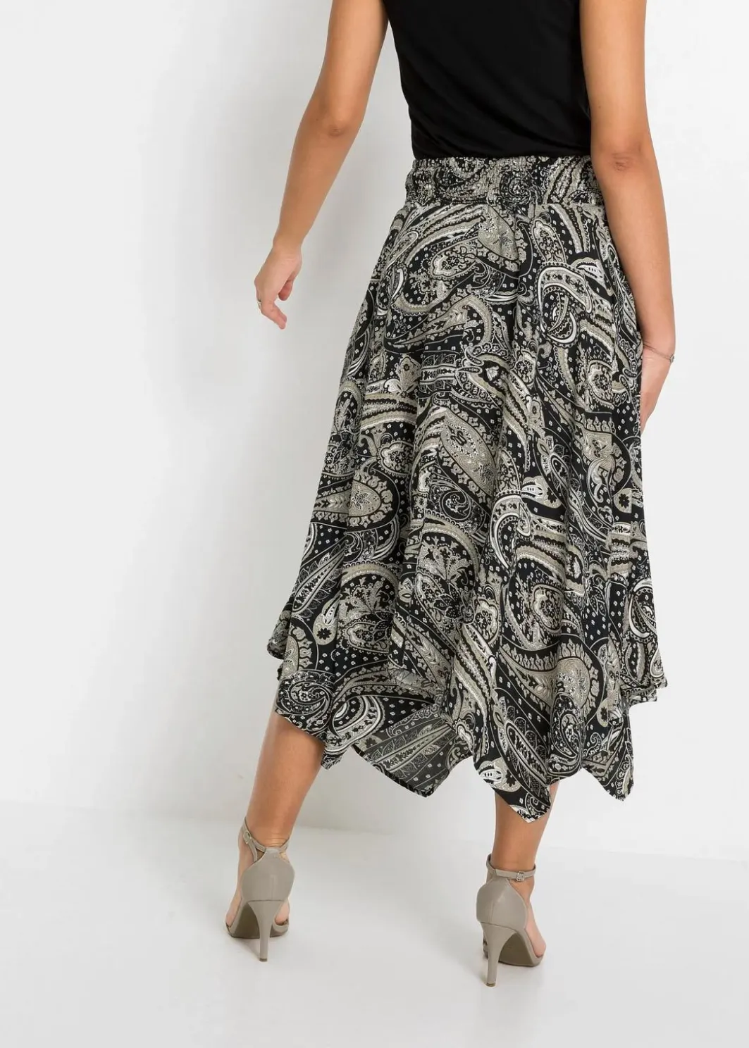 Outlet Rock mit asymmetrischem Saum Damen Röcke|Nachhaltigere Materialien