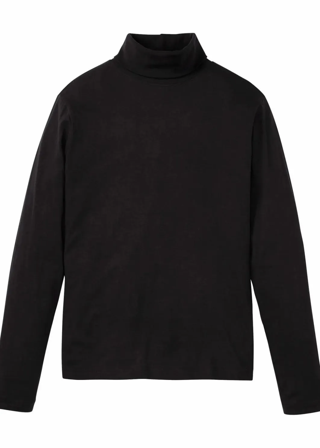 Hot Rollkragen-Langarmshirt aus reiner Bio-Baumwolle Herren Große Größen|Basics