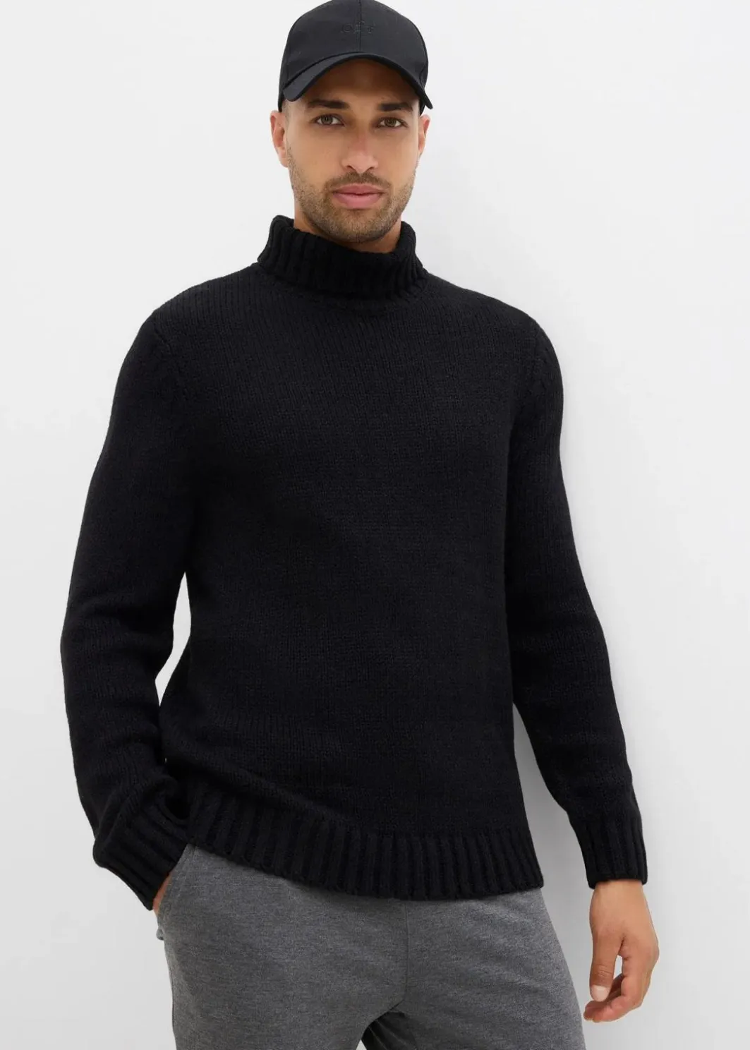 Herren bonprix Große Größen|Pullover & Strickjacken|Rollkragenpullover