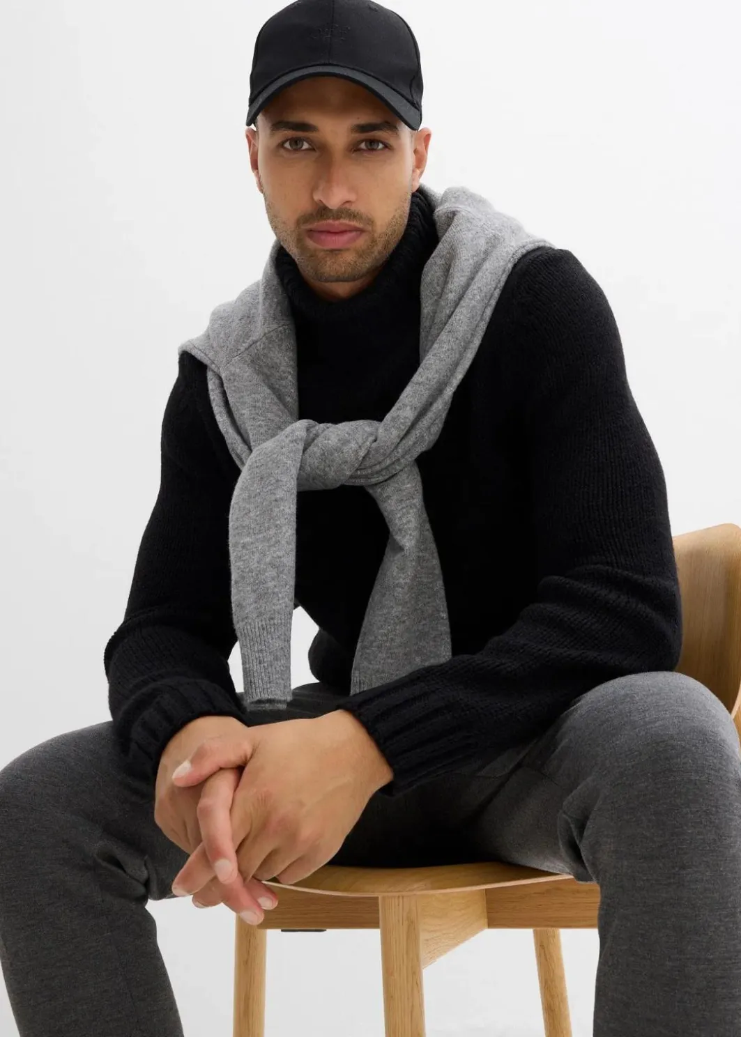 Herren bonprix Große Größen|Pullover & Strickjacken|Rollkragenpullover