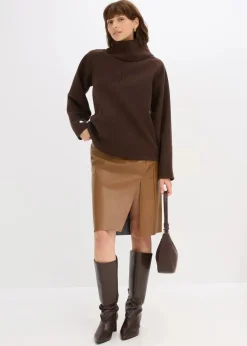 Damen bonprix Pullover & Strickjacken|Strickmode|Rollkragenpullover