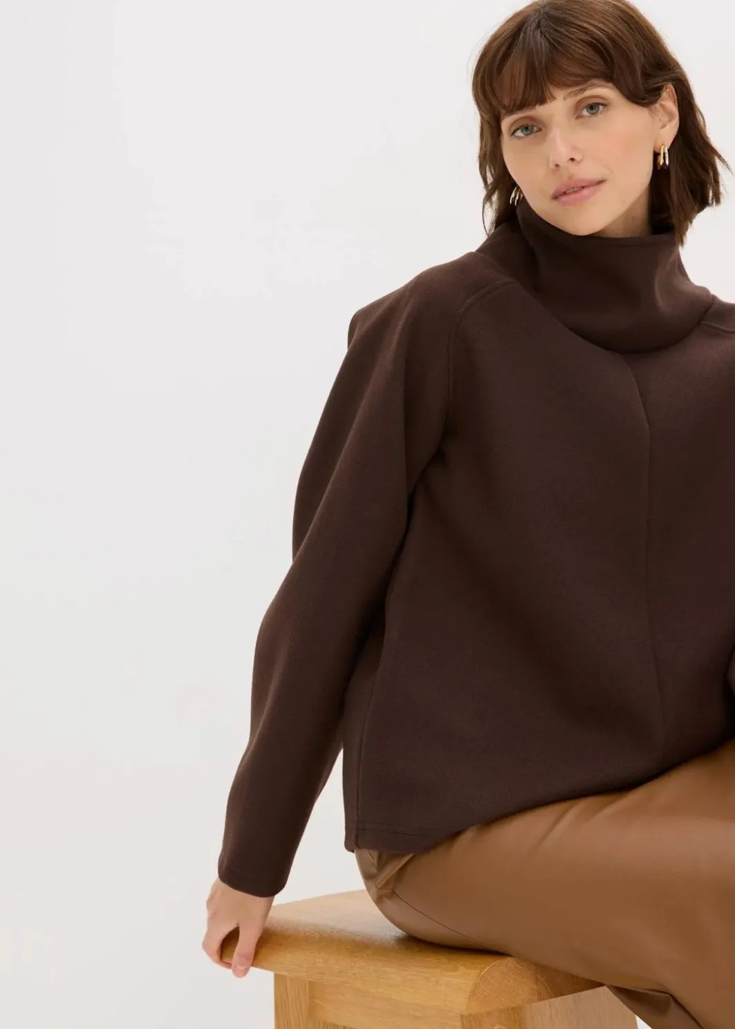 Damen bonprix Pullover & Strickjacken|Strickmode|Rollkragenpullover