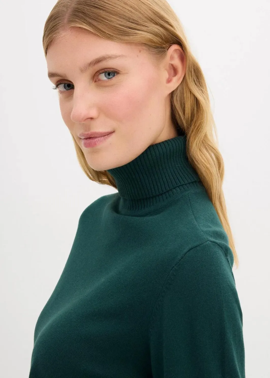 Damen bonprix Pullover & Strickjacken|Basics|Rollkragenpullover