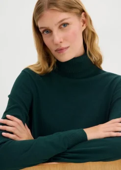 Damen bonprix Pullover & Strickjacken|Basics|Rollkragenpullover