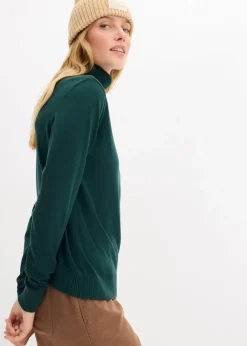 Damen bonprix Pullover & Strickjacken|Basics|Rollkragenpullover