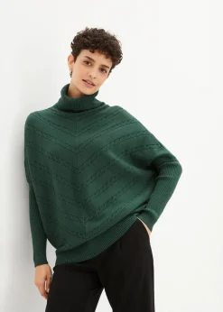 Damen bonprix Pullover & Strickjacken|Bekleidung·Jeans|Rollkragenpullover