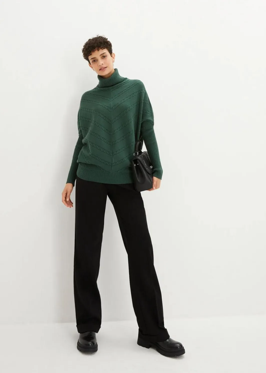 Damen bonprix Pullover & Strickjacken|Bekleidung·Jeans|Rollkragenpullover