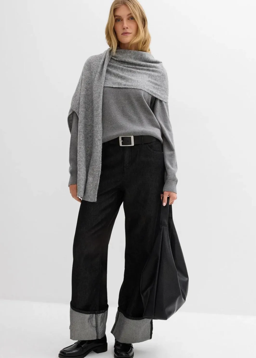 Hot Rollkragenpullover aus reiner Baumwolle Damen Bekleidung·Umstandsmode|Strickmode