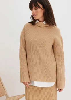Best Rollkragenpullover aus reiner Baumwolle Damen Pullover & Strickjacken|Strickmode