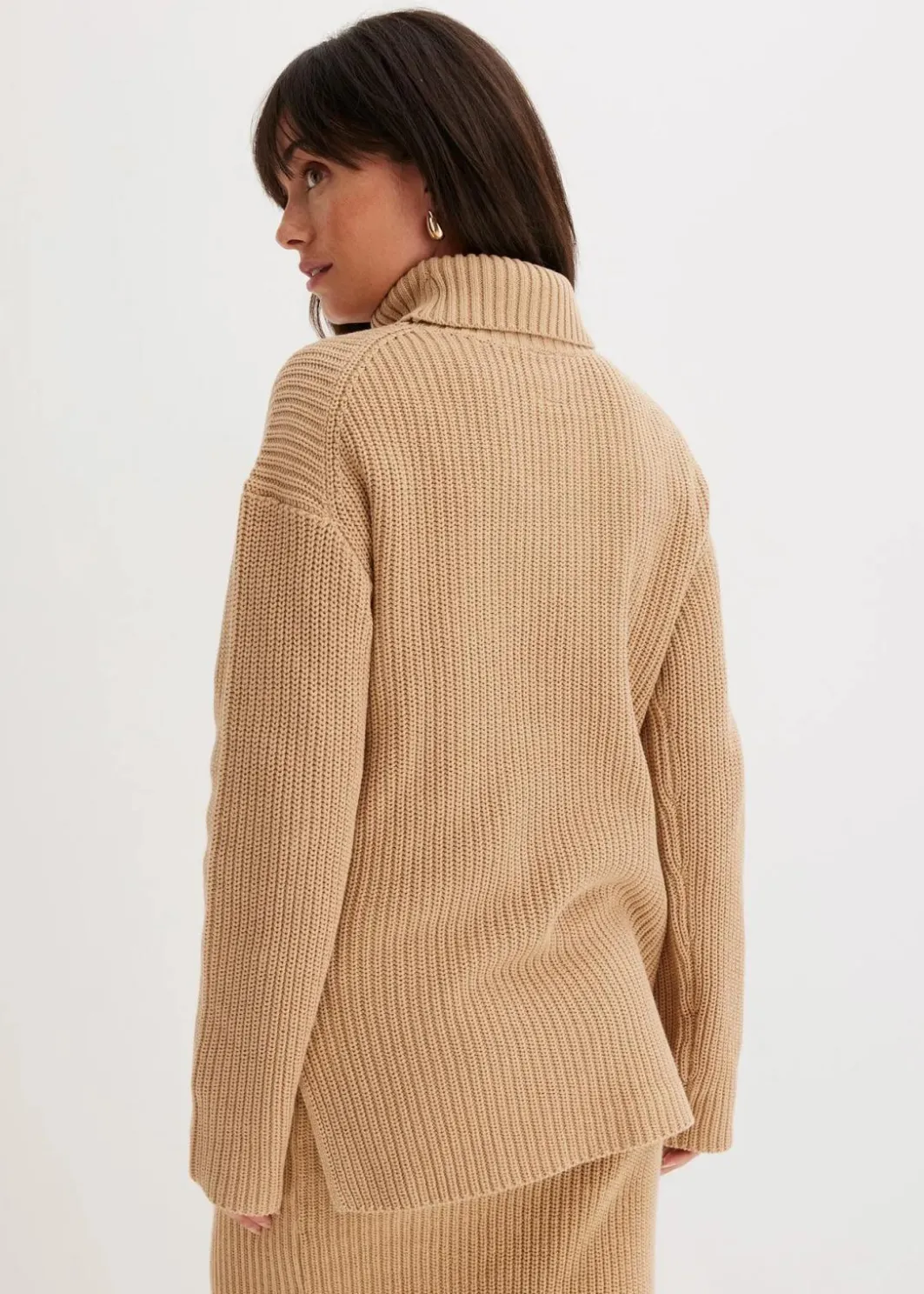 Best Rollkragenpullover aus reiner Baumwolle Damen Pullover & Strickjacken|Strickmode