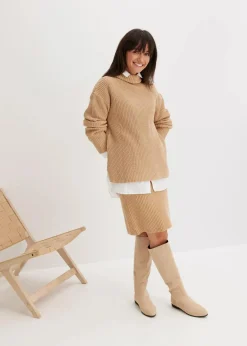 Best Rollkragenpullover aus reiner Baumwolle Damen Pullover & Strickjacken|Strickmode